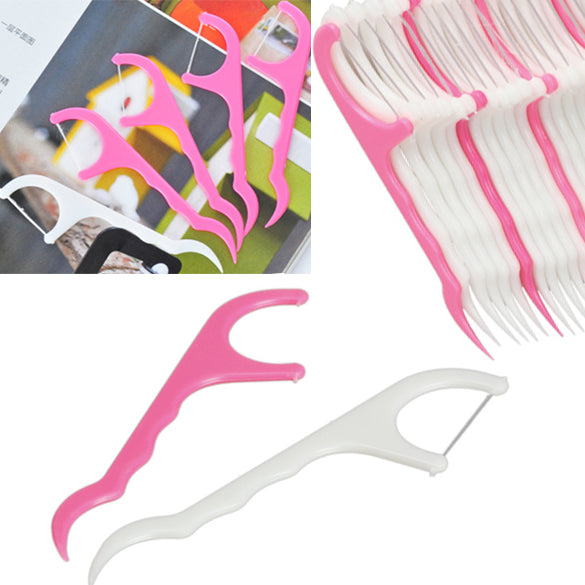 100pcs Dental Floss Teeth Stick